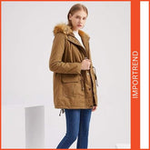 Fur Collar Hooded Jacket